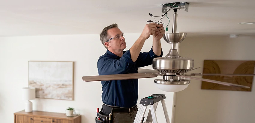 Ceiling Fan Light and Switch Repair in Athens