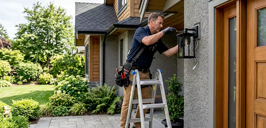 Outdoor and Exterior Light Fixture Installation in Athens