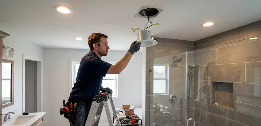 Bathroom and Shower Recessed Lighting Installation in Athens