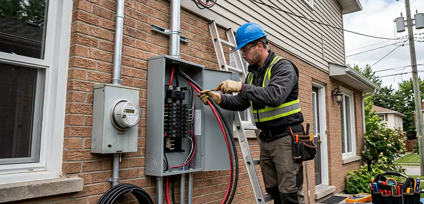 Outdoor Subpanel Installation in Athens